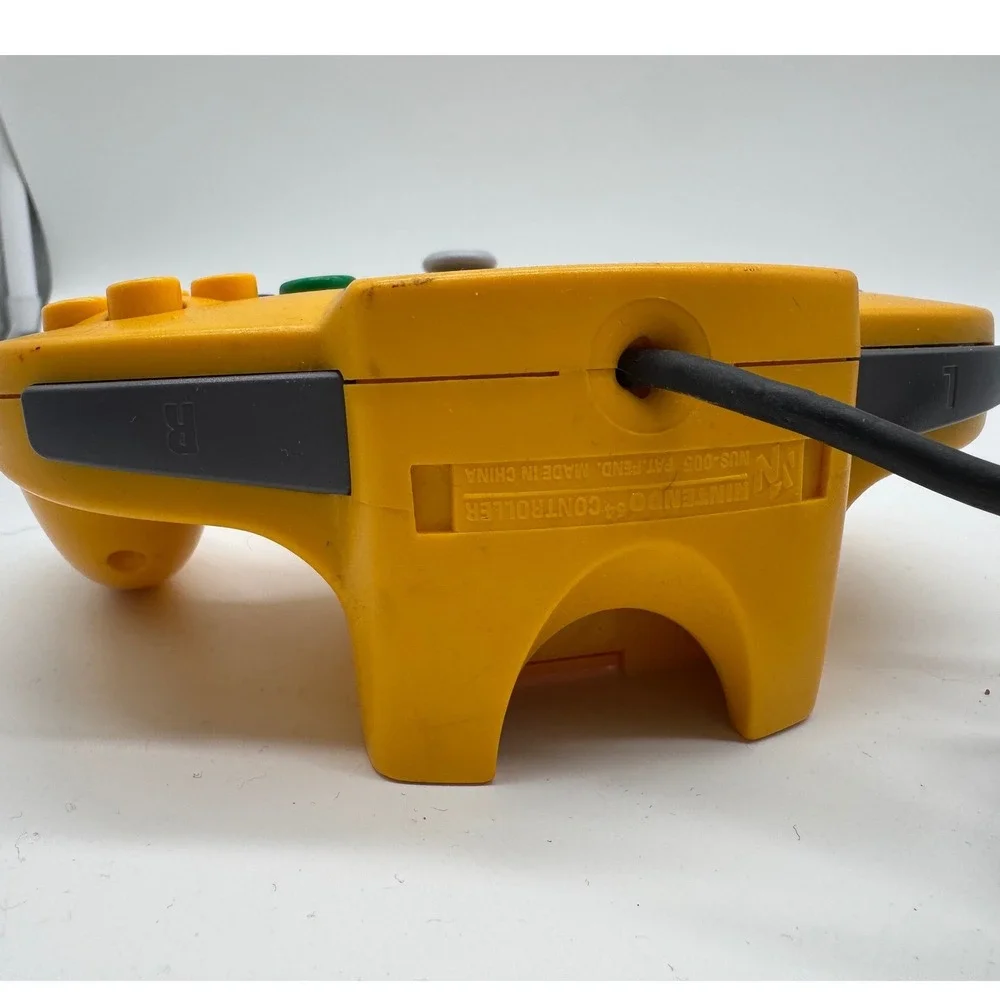 Nintendo 64 Controller Yellow Original OEM N64 Wired Gamepad NUS-005